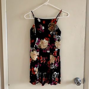 Floral mini romper